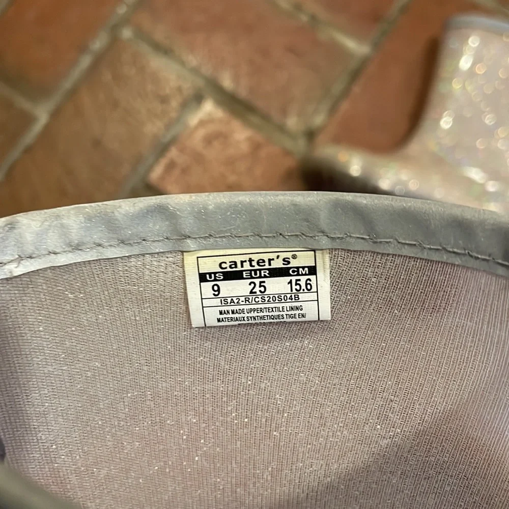 Carter's‎ Glittery Rain Boots - Silver